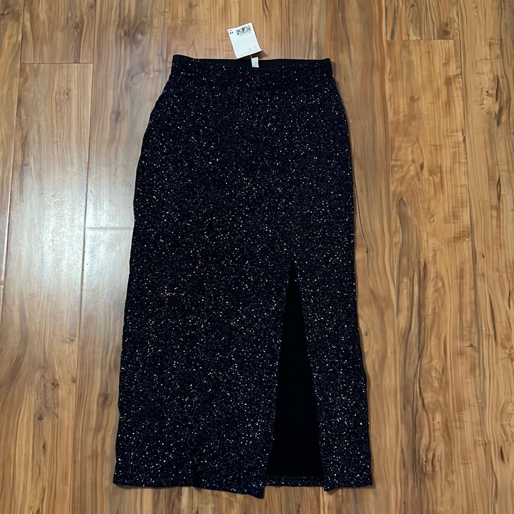 H&M Glitter skirt XS